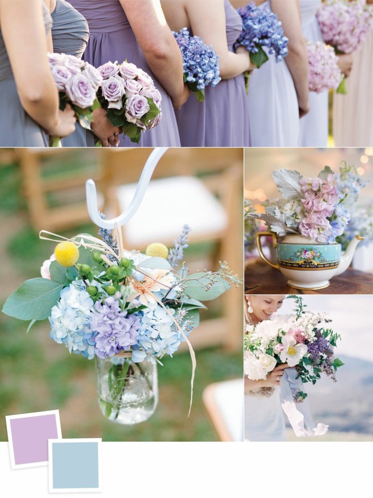 Lilac and Dusty Blue: Evergreen Wedding Colour Combos For Your Wedding Decoration