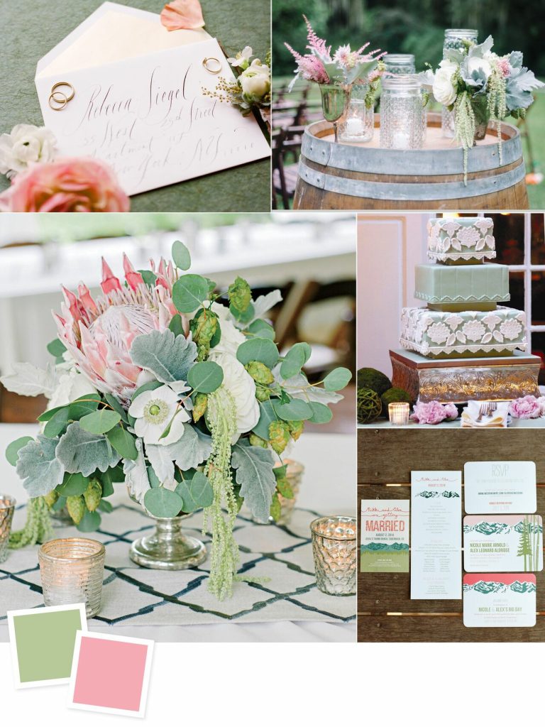 Sage and Peony: Evergreen Wedding Colour Combos For Your Wedding Decoration