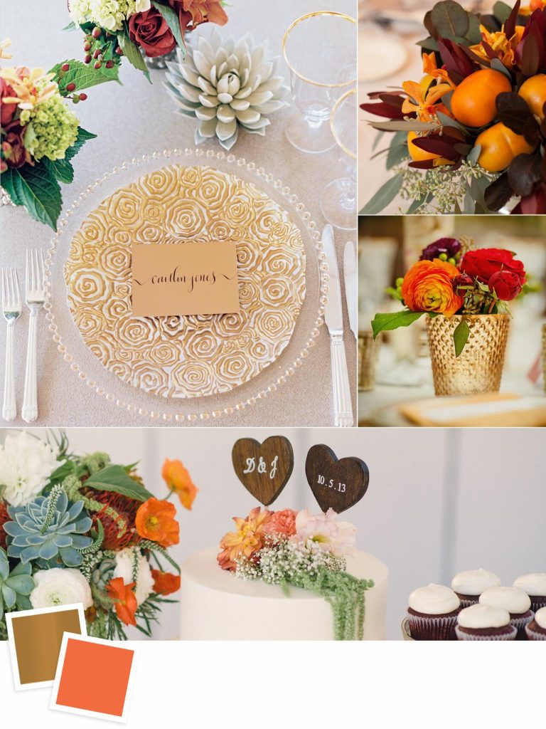 Copper and Persimmon: Evergreen Wedding Colour Combos For Your Wedding Decoration