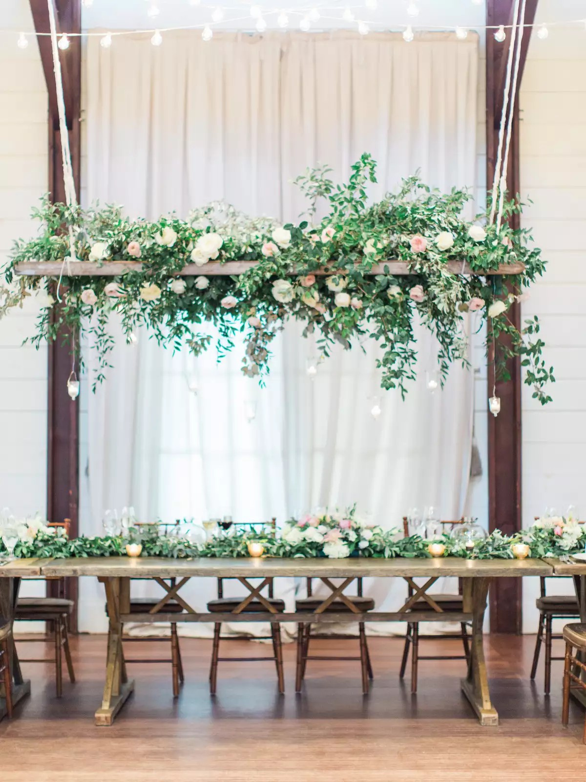 Flower Chandelier Ideas To Give Your Wedding A Garden-Fresh Feel