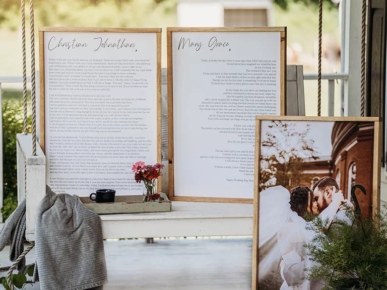Wedding Vows: 17 Amazing Ideas To Display And Preserve Your Words Long After The "I Dos" Are Done