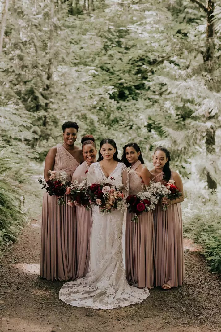 18 Beautiful Bridal Party Fall-Inspired Looks From Real Weddings